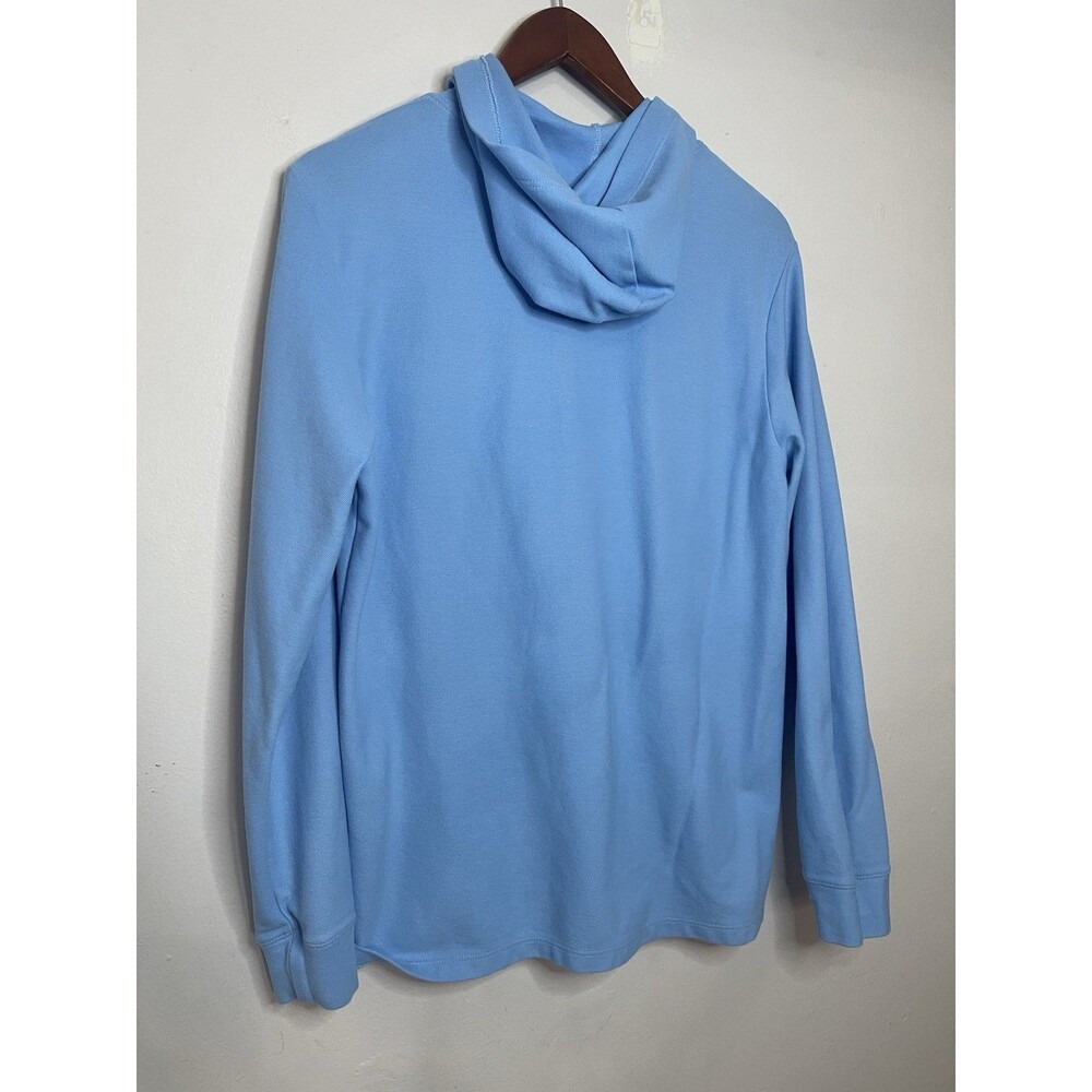 Vineyard Vines Men's Small Blue Hoooded Long Sleeve Shirt Pima Cotton - Picture 6 of 7